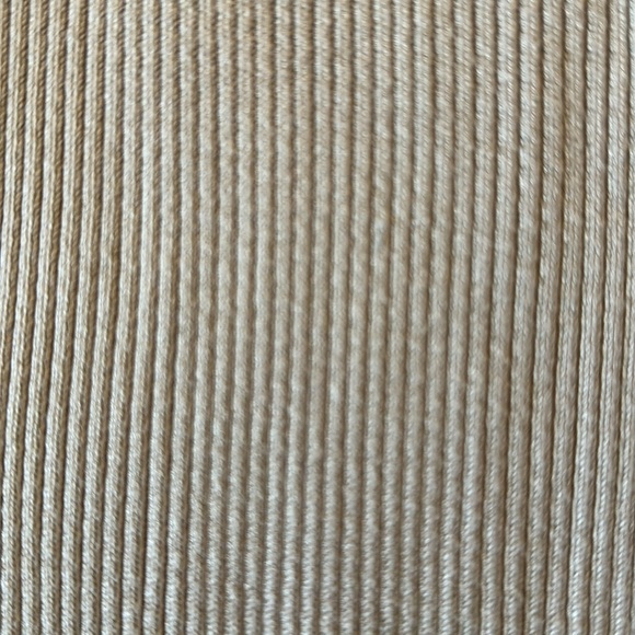NWT Abercrombie & Fitch Beige Ribbed Knit Pants - Picture 7 of 7